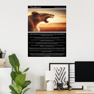 Desiderata: Koningin van het gouden uur Poster