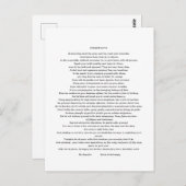 DESIDERATA MAX ERHMANN BRIEFKAART (Voorkant / Achterkant)