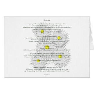 Desiderata met Daisies