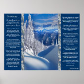 Desiderata Monts de neige Posters (Devant)