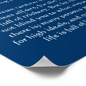 Desiderata Monts de neige Posters (Coin)