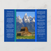 DESIDERATA Mountain Cabin Briefkaart (Voorkant)