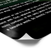 DESIDERATA Mountain Sunset Perfect Poster (Hoek)