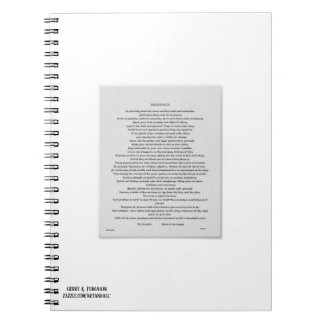 DESIDERATA NOTITIEBOEK