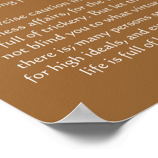 Desiderata Ocean silhouette Posters (Coin)