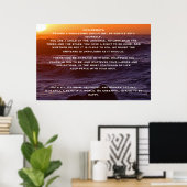 DESIDERATA Ocean Sunset Posters (Bureau à domicile)