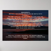 DESIDERATA Ocean Sunset Posters (Devant)