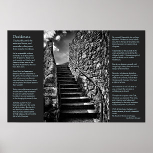 Desiderata op Barbican Steps, Onwards en Upwards Poster
