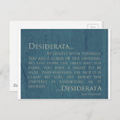 Desiderata op Canvas Briefkaart (Voorkant / Achterkant)