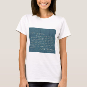 Desiderata op Canvas T-shirt