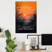 DESIDERATA Orange walkway Affiches (Bureau à domicile)