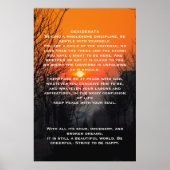 DESIDERATA Orange walkway Affiches (Devant)