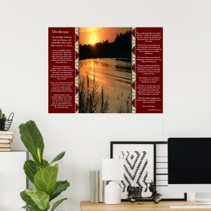 Desiderata Oranje SunSet Posters