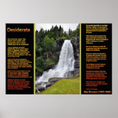DESIDERATA Oranje watervallen Posters 13 (Voorkant)