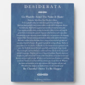 Desiderata over Denim Fotoplaat (Voorkant)