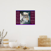 Desiderata par Max Ehrmann loup blanc Posters (Cuisine)