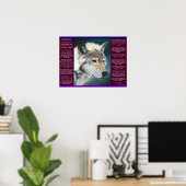 Desiderata par Max Ehrmann loup blanc Posters (Bureau à domicile)