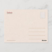 Desiderata Poem Carte postale Mini Art (Dos)