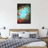 Desiderata Poem - De krab Nebula op Taurus Canvas Afdruk (Insitu (Slaapkamer))
