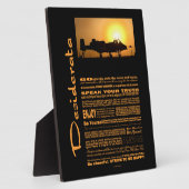 Desiderata Poem Desiderata A-10 Thunderbolt Fotoplaat (Zijkant)