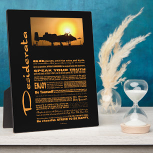 Desiderata Poem Desiderata A-10 Thunderbolt Fotoplaat