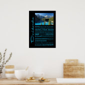 Desiderata Poem Moraine Lake Poster (Keuken)