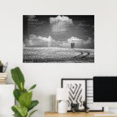 Desiderata Poem op Haystack en Tracks Poster (Thuiskantoor)