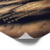 Desiderata Poem op Woodland Bridge Path Poster (Hoek)