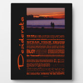 Desiderata Poem Romantic Couple bij Sunset Fotoplaat (Voorkant)