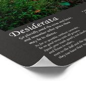 Desiderata Poem - stilletjes stromend water in de Poster (Hoek)