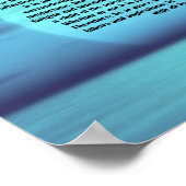 Desiderata Poem van Max Ehrmann Blue Moon Sunset Poster (Hoek)