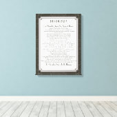 DESIDERATA Poem van Max Ehrmann Canvas Afdruk (Insitu (Houten vloer))