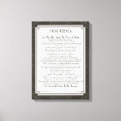 DESIDERATA Poem van Max Ehrmann Canvas Afdruk (Voorkant)