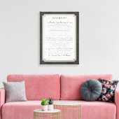 DESIDERATA Poem van Max Ehrmann Canvas Afdruk (Insitu (Woonkamer))