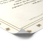 Desiderata Poem van Max Ehrmann Floral Medici Poster (Hoek)