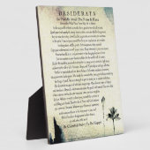 Desiderata Poem van Max Ehrmann Waterverf Lotus Fotoplaat (Zijkant)