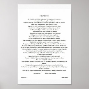DESIDERATA POSTER