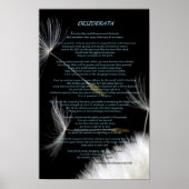 Desiderata Poster (Voorkant)