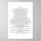 DESIDERATA POSTER (Devant)