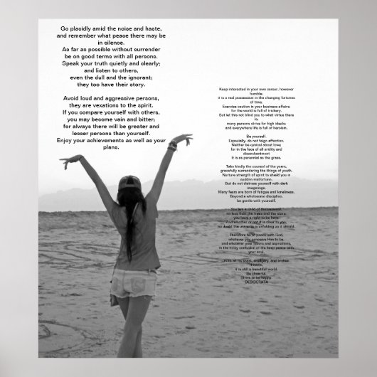Desiderata Poster (Voorkant)