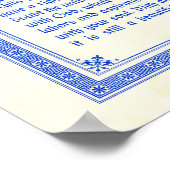 Desiderata-poster afdrukken, middeleeuws ontwerp, poster (Hoek)