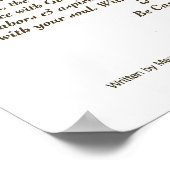 DESIDERATA Poster Max Ehrmann BEAUCOUP DE TAILLES (Coin)