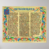 DESIDERATA-Poster: Max Ehrmann=Florentine II Poster (Voorkant)