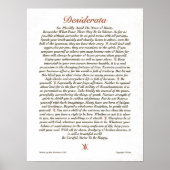 DESIDERATA Poster Max Ehrmann MANY SIZES (Voorkant)