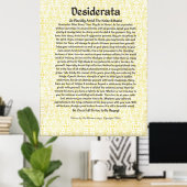 DESIDERATA-Poster van Max Ehrmann MANY SIZES Poster (Thuiskantoor)