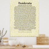 DESIDERATA-Poster van Max Ehrmann MANY SIZES Poster (Keuken)