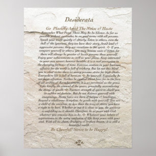 DESIDERATA-Poster van Max Ehrmann=Moonstone Poster