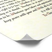 DESIDERATA-Poster van Max Ehrmann - Romanesque Poster (Hoek)