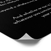 Desiderata Posters avec loup regardant la lune (Coin)