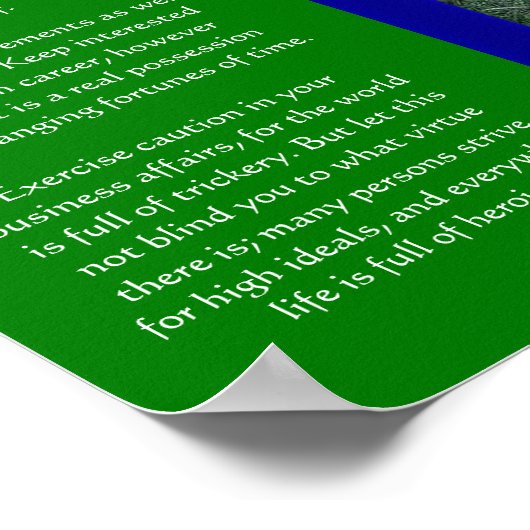 DESIDERATA Posters de Forêt de Mossy foncé (Coin)